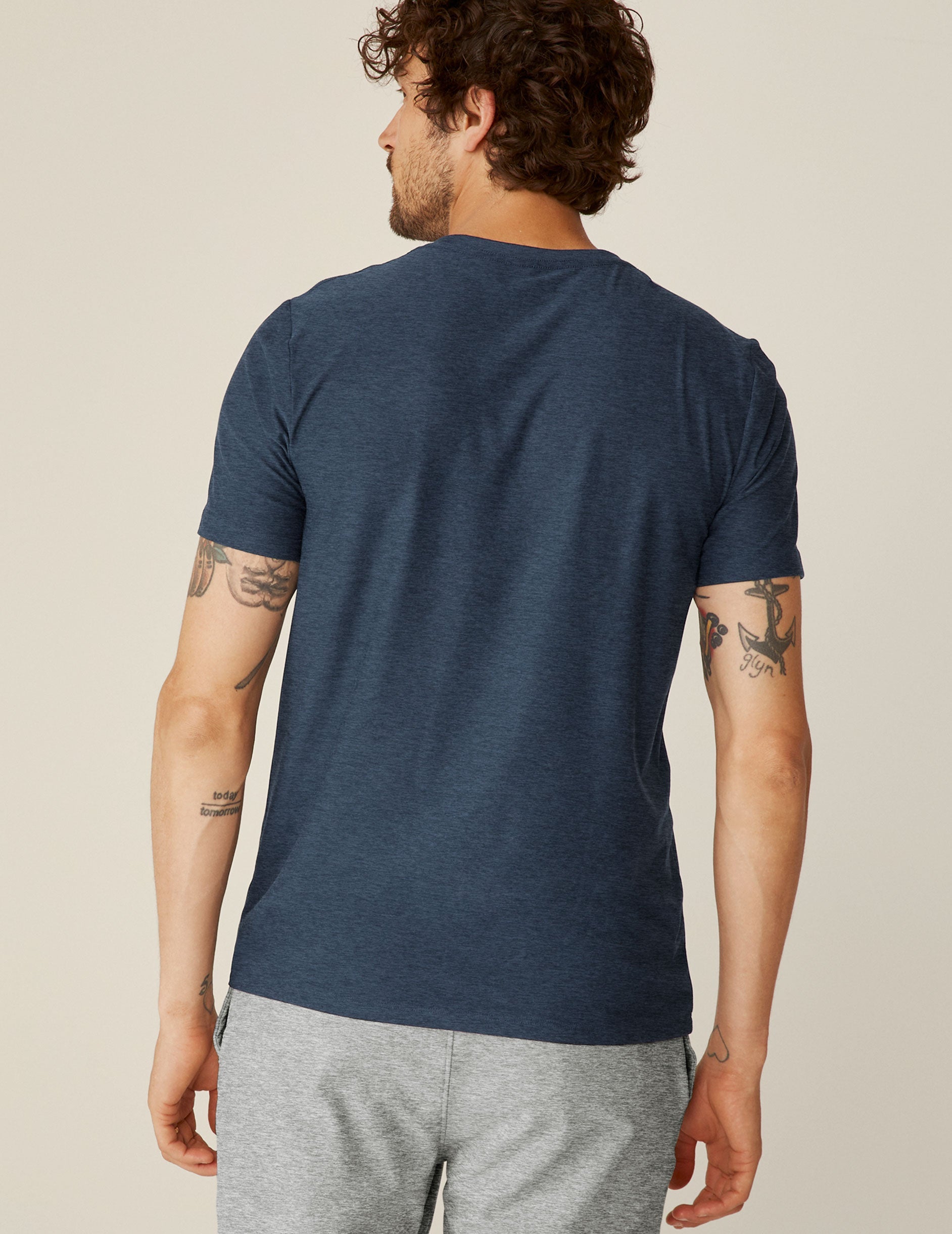 Beyond Yoga Nocturnal Navy Crew Tee