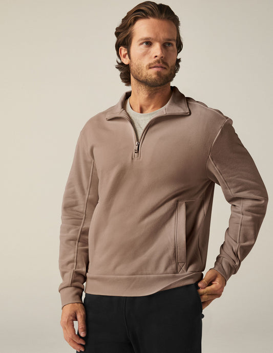 Brown Half Zip Pullover