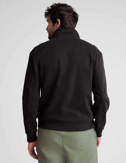 Men's Black Half Zip Pullover