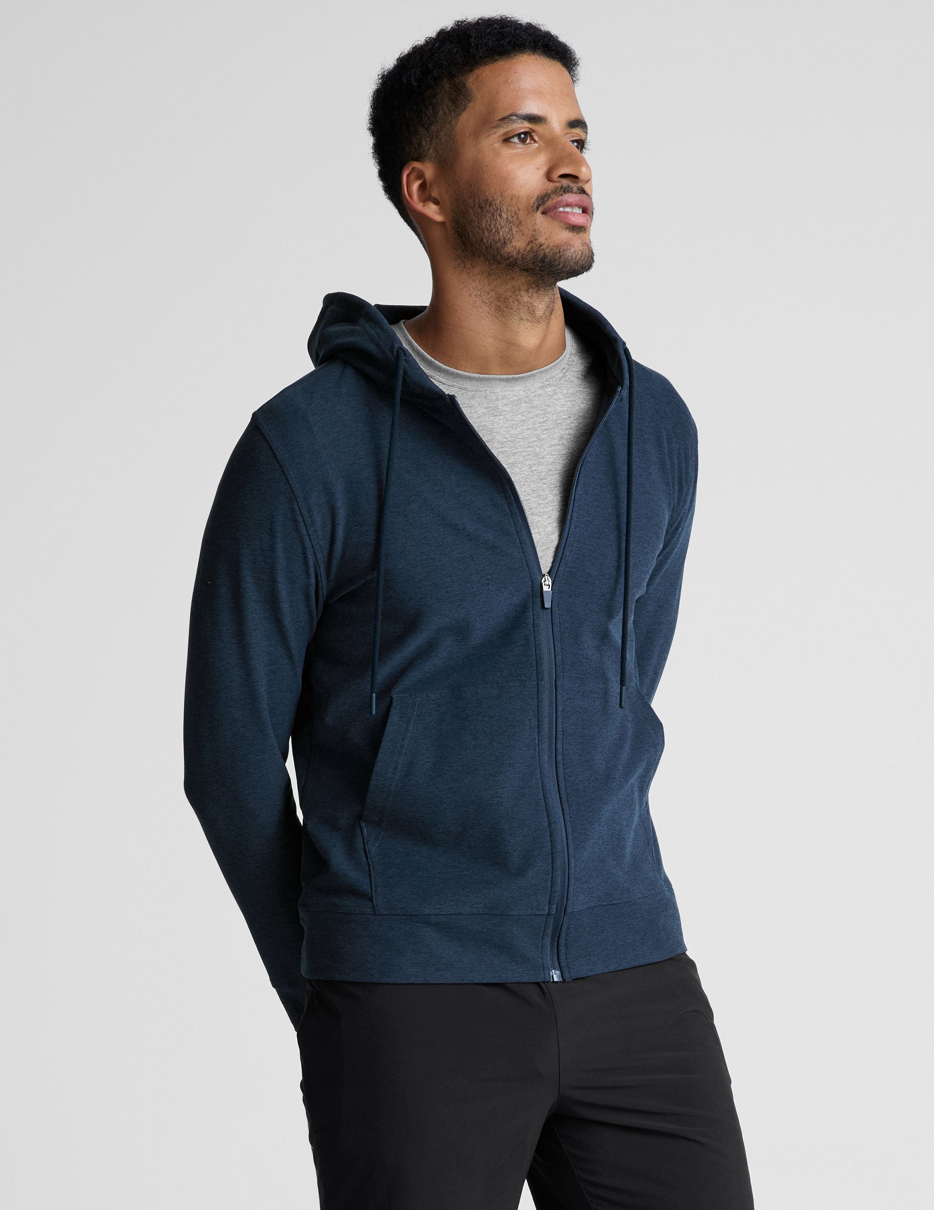 Men's Nocturnal Navy Zip Up Hoodie