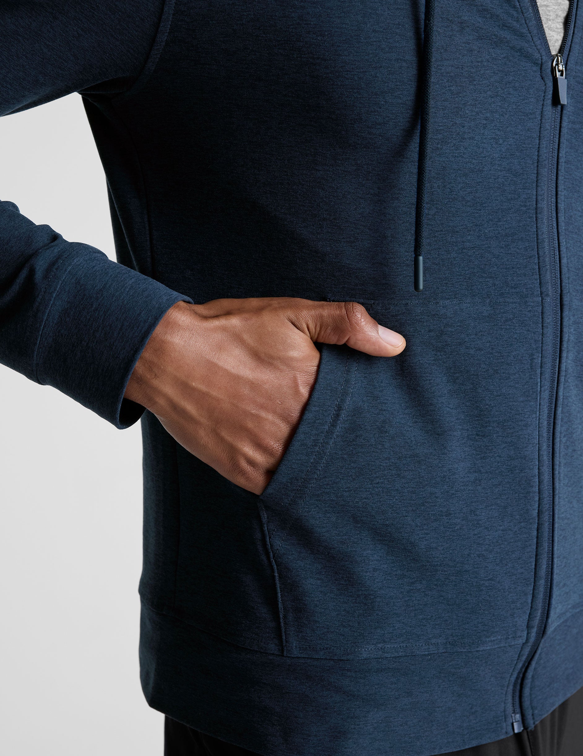 Men's Nocturnal Navy Zip Up Hoodie