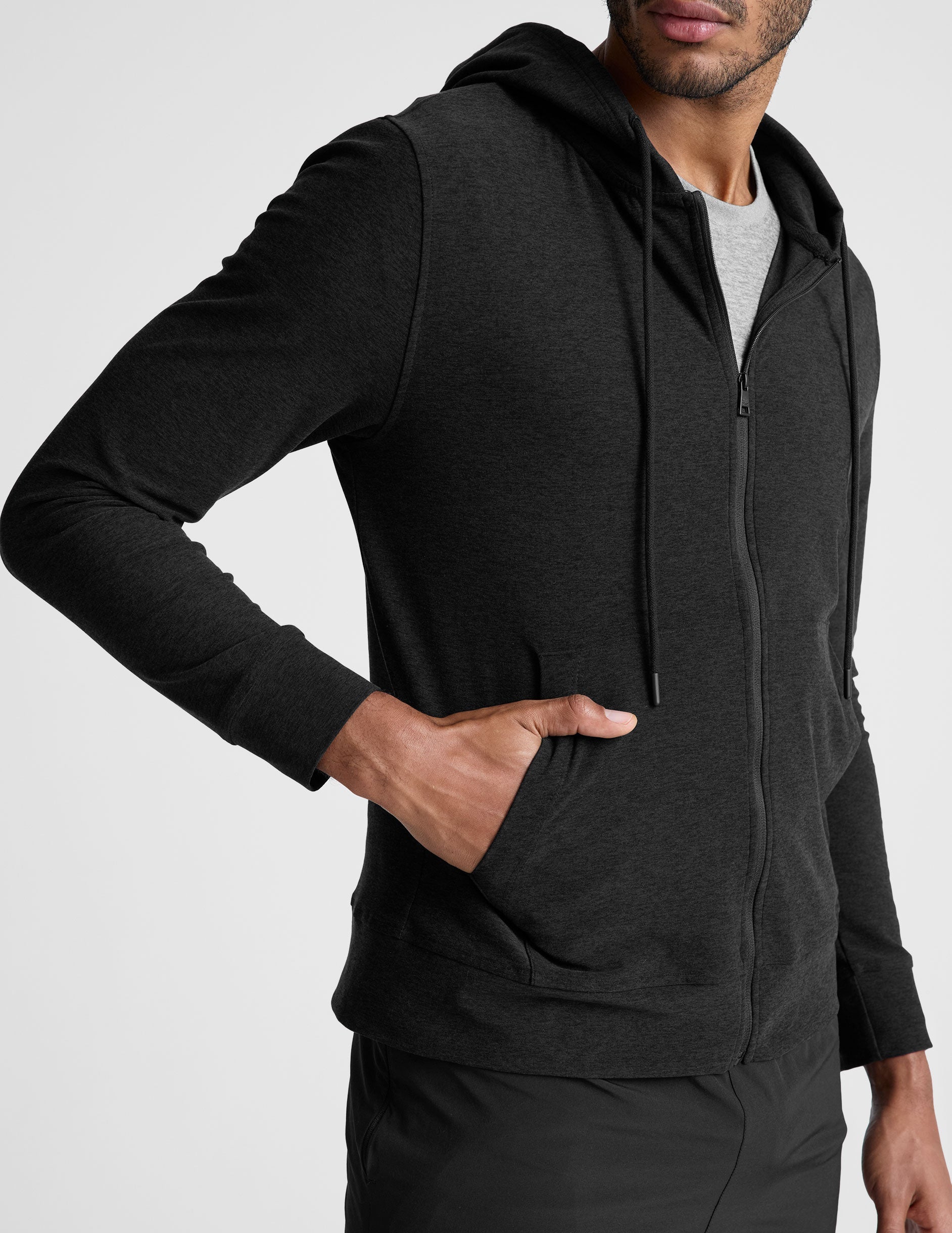 Freefit Men's Zip Hoodie Darkest Night